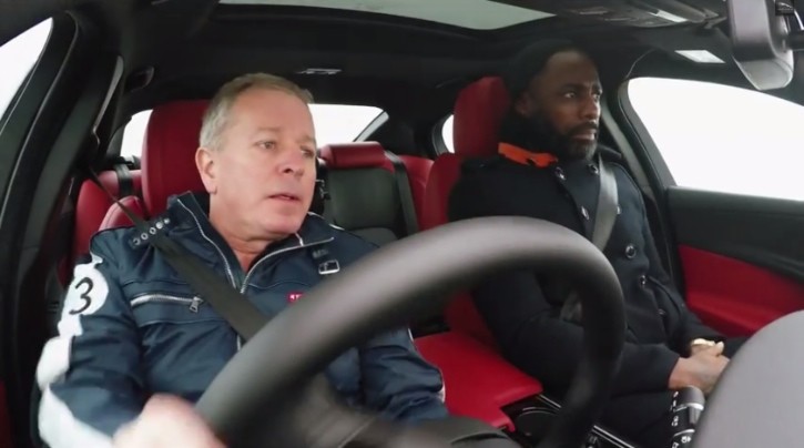 The Wire Actor Idris Elba Hits the Race Track with the Jaguar XE S