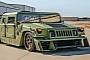 The 'World's First 6x6' Humvee Has a Hellcat V8 Under the Hood and an Aircraft Wing!