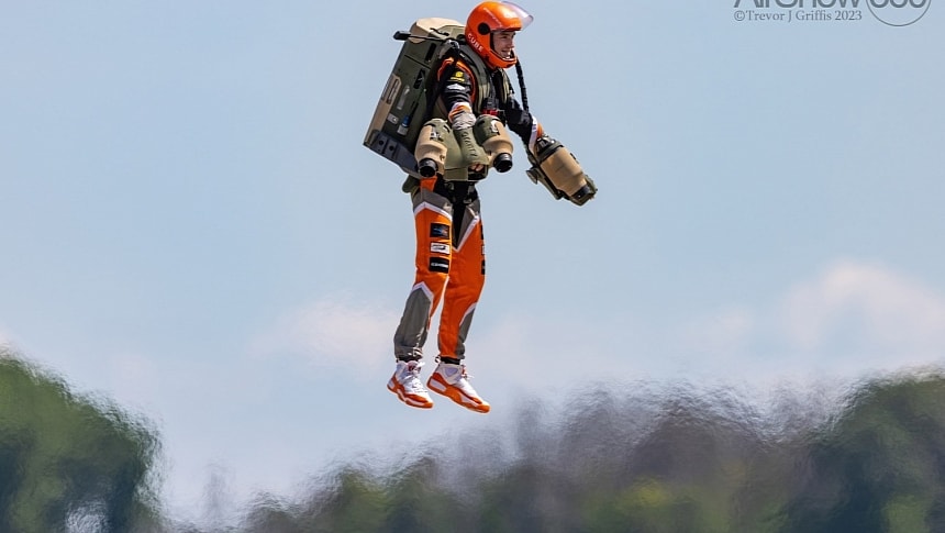 The Gravity jet suit is the star of the world's first-ever jet suit race