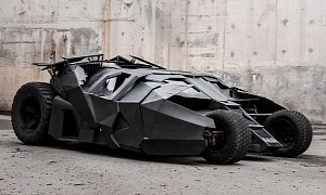 The World’s First Electric Batmobile Is Here, an Awesome Tumbler Replica