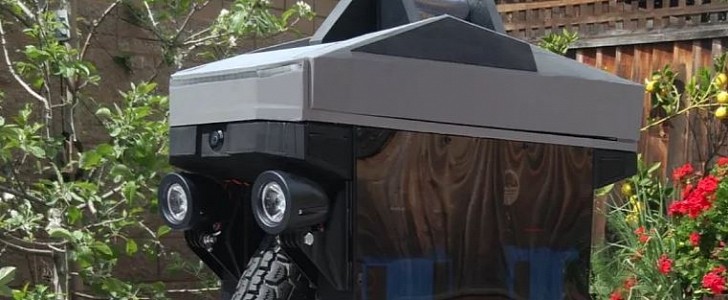 The Cyberwheel is inspired by the Cybertruck and a real beast on its own