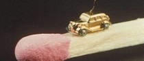 The World’s Smallest Motorized Car Is a Toyota AA the Size of a Grain of Rice