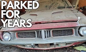 There's a 1972 Plymouth Barracuda Hiding Under That Thick Layer of Barn Dust