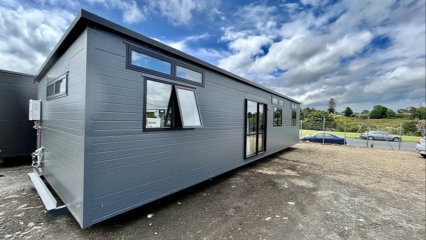 The three-bedroom Deluxe Tiny is one of the most spacious prefab tiny homes