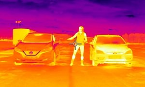 Thermal Camera Video Shows the Obvious: EVs Are More Energy-Efficient than ICE