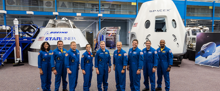 The first nine astronauts to launch in American-built capsule in nearly a decade