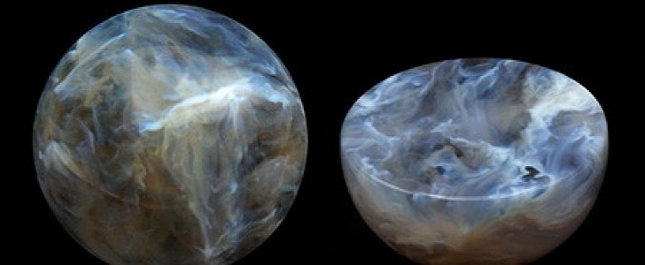 The first 3D-printed stellar nurseries are polished spheres the size of baseballs
