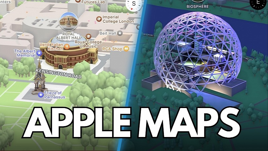 Apple Maps DCE screenshots
