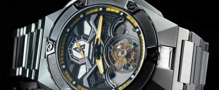 The Nighthawk is a remarkable tourbillon with more than 76 pieces
