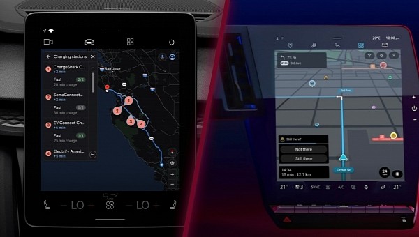 Google Maps and Waze on Android Automotive