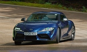 Give the Stig a Toyota GR Supra and He'll Start Drifting It Up the Road