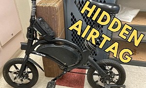 Thief Finds Unsecured E-Bike in Front of Walmart, AirTag Helps Recover the Stolen Wheels