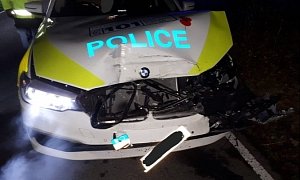 Thieves Back Stolen Land Rover Into Police Cruiser, Effectively End Chase