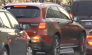 Thinly Disguised Mercedes GLC-Class Test SUV Spotted in Traffic