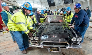 Third Corvette Removed from Museum Sinkhole