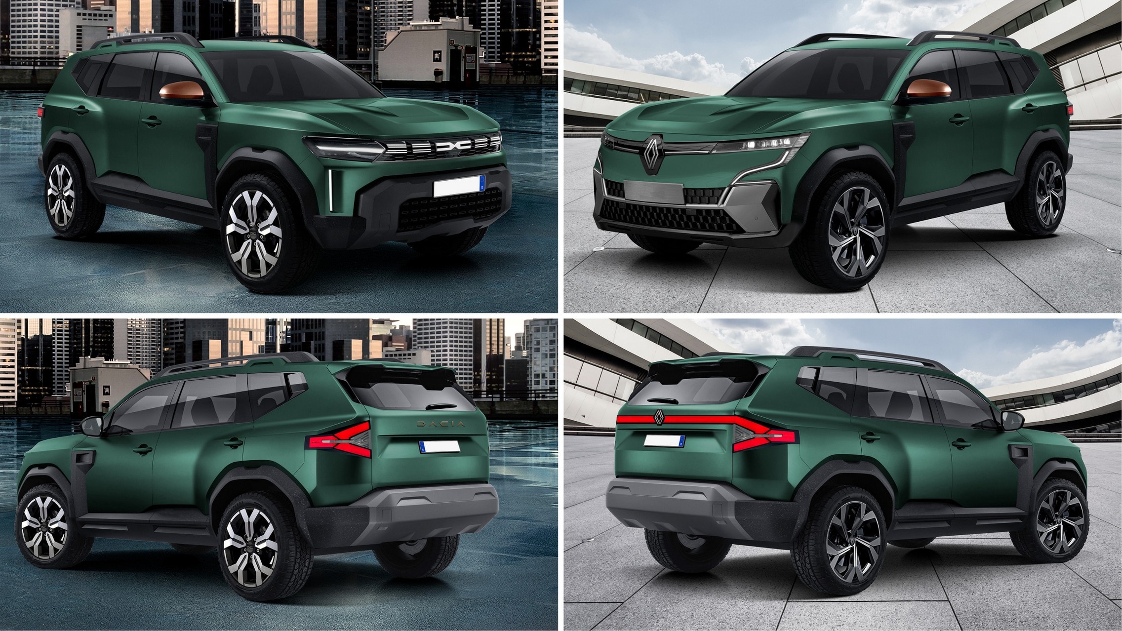 Third-Gen 2024 Dacia and Renault Duster Share Fewer CGI Design
