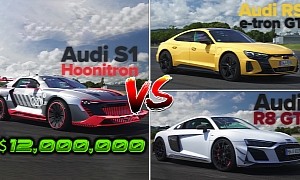 This 1/4-Mile Drag Race Is As Jaw-Dropping As the Audi S1 Hoonitron's $12,000,000 Price