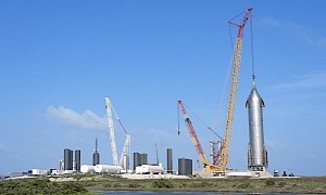 This 1,000-Ton Crane Is What Gets the Massive SpaceX Starship Erect