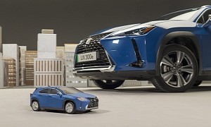 This 1:10 Scale Lexus UX 300e Is Made Entirely Out of Paper, Flaunts Incredible Details