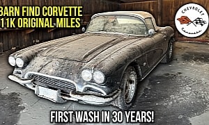 This 11k-Mile 1962 Corvette Hides Spicy Quarter-Mile Surprise, Has Barely Moved Since 1989