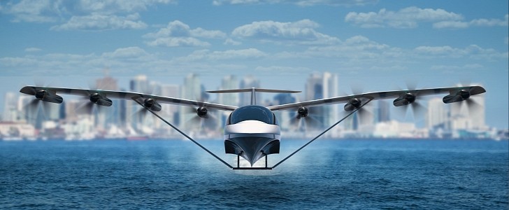 Regent's seaglider is a 12-passenger zero-emission hybrid aircraft