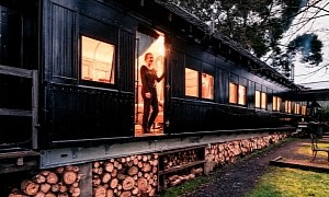 This 1926 Rail Car Is a Vintage Tiny Home on the Outside, Pure Luxury on the Inside