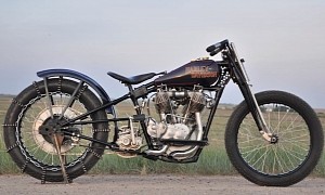 This 1927 Harley-Davidson Model J Tracker Bike Looks Best With Mud On It