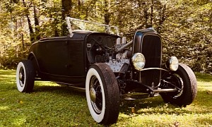 This 1932 Ford Roadster Hot Rod Has Dings Here and There, but They Build Character