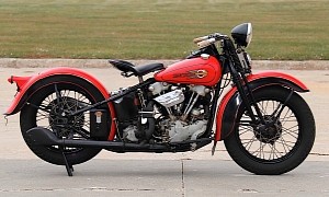 This 1936 Harley-Davidson EL Was Once Featured on a Miller Beer Can