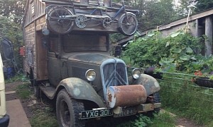 This 1937 Citroen D850 Tiny House Truck Looks Like an Antique Museum Piece