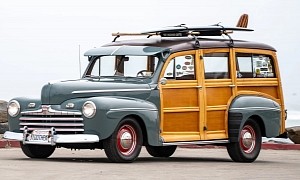 This 1946 Ford Super Deluxe Woodie Wagon Will Get You Into Surfing