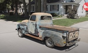 This 1952 Ford F-1 Custom Truck Drives Only Backwards, Is Confusing and Awesome