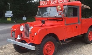 This 1955 Land Rover Series I Served as Aircraft Crash Rescue Vehicle, Is Now up for Grabs