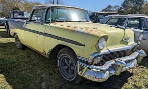 This 1956 Chevrolet El Camino Is Actually a Butchered Nomad, Needs an LS Swap