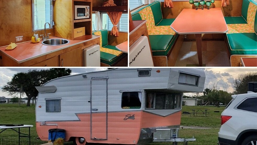 1964 Shasta Astroflyte camper trailer