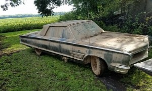 This 1966 Chrysler 300 Was Found in a Barn, Then Hit a Tree, Still Looks Great