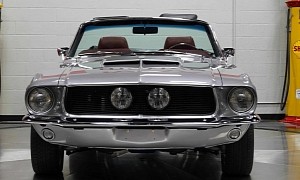 This 1967 Ford Mustang Convertible Flexes 490 HP, a Touch of Shelby