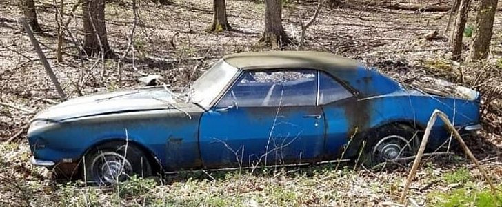 1968 Chevrolet Camaro Z/28 rescued from the woods