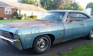 This 1968 Chevrolet Impala Barn Find Comes with Tobacco Stain for a Rusty Look