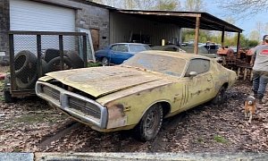This 1971 Dodge Charger R/T 440 Was Saved after 25 Years, Used to Be Black