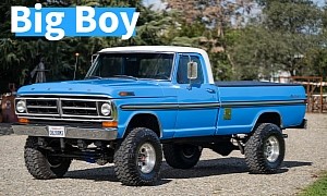 This 1972 Ford F-250 Sport Custom Delivers a Masculinity Booster Shot, Big-Block V8 Shines