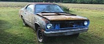 This 1973 Plymouth Duster Looks Like a Yard Find That’s Not Yet Ready for the Crusher