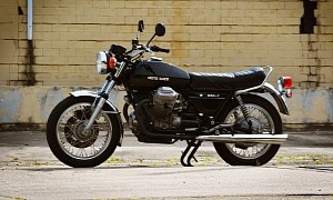 This 1975 Moto Guzzi 850 T Has Kenda Tires, New Seat Upholstery and a Mysterious Past