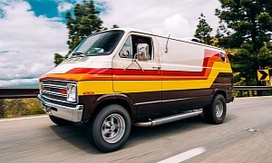 This 1977 Dodge Tradesman Van Restomod Will Get You in the Mood for a Party