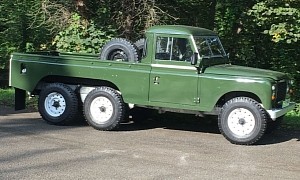 This 1981 Land Rover 6x6 Pickup Truck Is Old-School Awesome