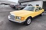 This 1985 Mercedes 500SEL in Banana Yellow Comes With a Special Message Inside the Trunk