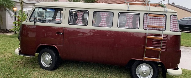 Hemmings has on auction a clean title Volkswagen Kombi T2 imported from Brazil