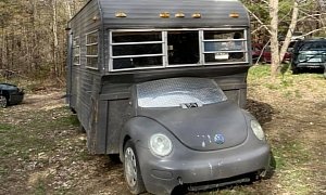 This 2003 Volkswagen Beetle Is Perhaps World’s Most Surprising Camper Van