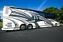 This 2007 Prevost Featherlite H3 45 Is a $500K Landyacht With a Secret Bedroom