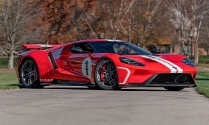This 2018 Ford GT '67 Heritage Edition Got Away by a Hair Under $1 Million